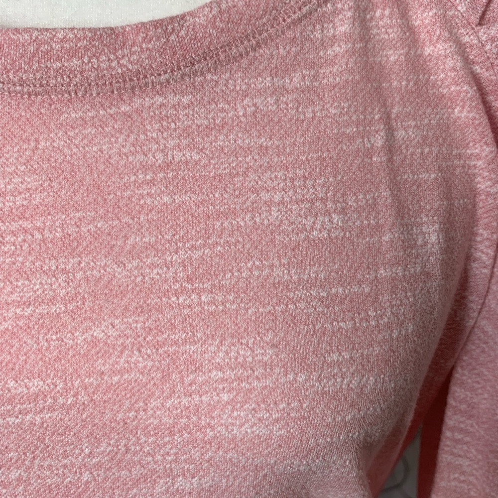 Free People Pink Puffy Shoulder Top Small - Picture 2 of 7